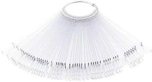 Δειγματολόγιο Νυχιών Crisko Bεντάλια Διάφανη 50 Θέσεων