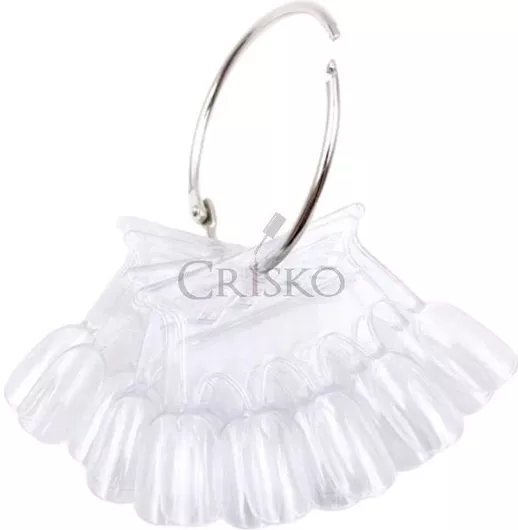 Δειγματολόγιο Νυχιών Crisko Bεντάλια Κορώνα Διάφανη