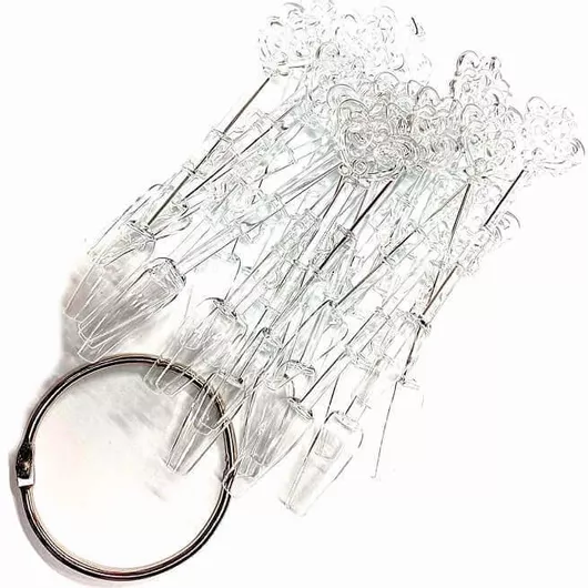 Δειγματολόγιο Νυχιών Crisko Bεντάλια Μπαλαρίνα Διάφανη 24 Θέσεων