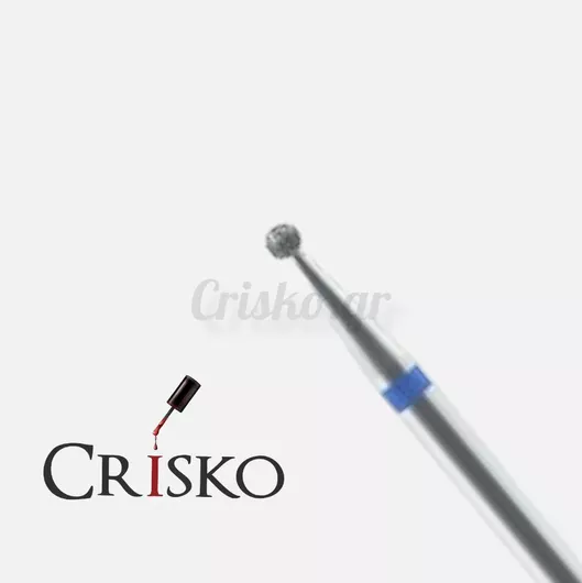 Φρέζα Νυχιών Crisko Διαμαντιού Μέτρια Μπίλια Μπλε