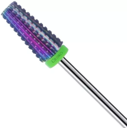 Φρέζα Νυχιών Crisko Καρβιδίου Σκληρή Βαρελάκι Πράσινο