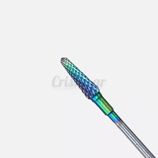 Φρέζα Νυχιών Crisko Καρβιδίου Μέτρια Κώνος Μπλε