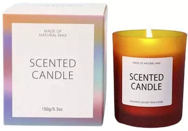 Κερί Σόγιας Mele σε Βάζο Ροζ