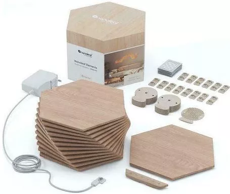 Διακοσμητικό Φωτιστικό Nanoleaf Hexagon Ενσωματωμένο LED 13τμχ Μπεζ