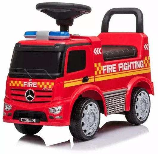 Περπατούρα Sonic S2426356 Πυροσβεστικό Όχημα Ride On Mercedes Truck Actros Πλαστικό Κόκκινο για 3+ Ετών