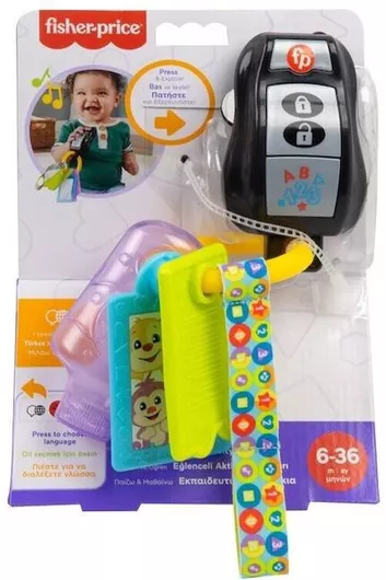 Κουδουνίστρα Fisher Price Παίζω & Μαθαίνω Εκπαιδευτικά Κλειδάκια για 6+ Μηνών