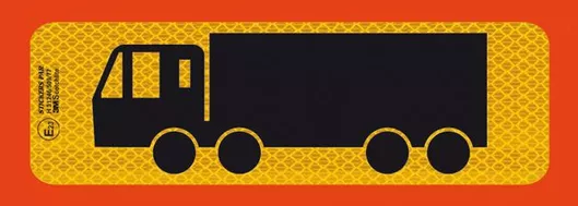 Πινακίδα Φορτηγού Auto Gs Αυτοκόλλητη Π.3M 213 Τετραξονικό