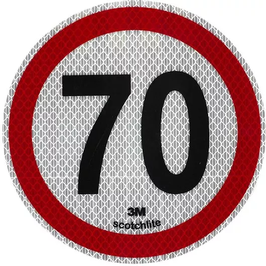 Αντανακλαστικό Αυτοκόλλητο Σήμα Ταχύτητας Φορτηγού Auto Gs 70 3m