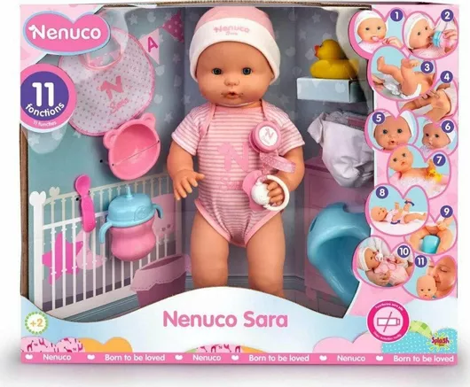 Μωρό Κούκλα Giochi Preziosi Nenuco Sara 42cm για 2+ Ετών