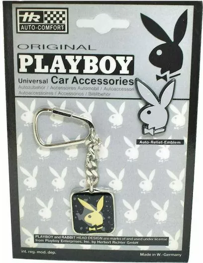 Μπρελόκ Richter Playboy Μεταλλικό Μαύρο