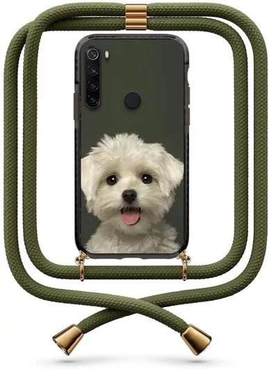 Θήκη Κινητού Back Cover για Xiaomi Redmi Note 8 με Κορδόνι 9947 - Πλαστικό - Cute Dog
