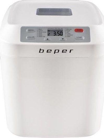 Αρτοπαρασκευαστής Beper BC.130 550W Χωρητικότητας 900gr με 12 Προγράμματα