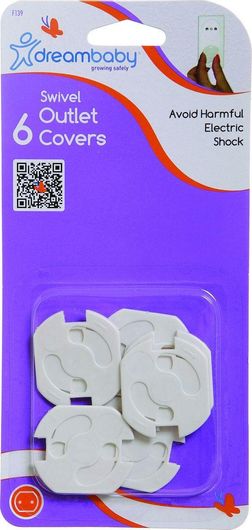 Προστατευτικό Κάλυμμα Πριζών Dreambaby από Πλαστικό 6τμχ Λευκό