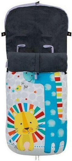 Ποδόσακος Καροτσιού Interbaby Animalitos Universal με Βελούδινη Επένδυση 90x46cm