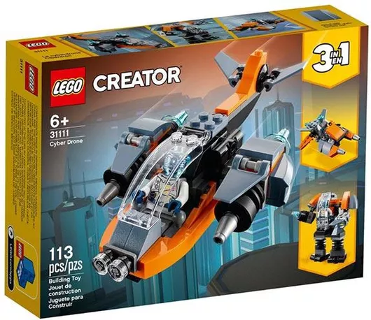 Lego Creator: 3 In 1 Cyber Drone για 6+ Ετών #31111