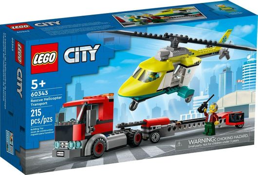 Lego City: Rescue Helicopter Transporter για 5+ Ετών #60343
