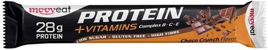 Μπάρα Πρωτεΐνης Mooveat Protein +Vitamins με 28gr Πρωτεΐνης & Γεύση Chocolate Crunchy 80gr