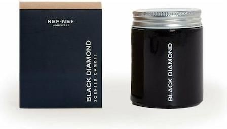 Αρωματικό Κερί Nef-Nef σε Βάζο Black Diamond Μαύρο 220gr