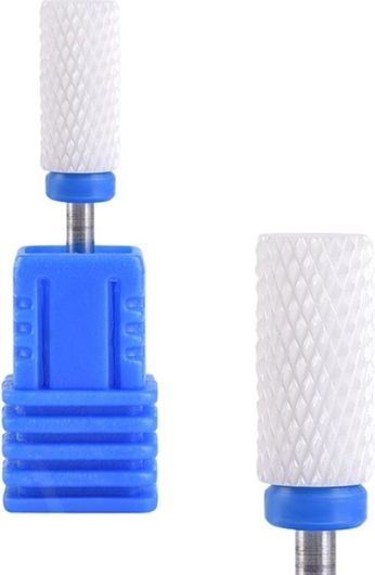 Κεραμικό Φρεζάκι Κοντό Κύλινδρος με Επίπεδο Άκρο Μπλε