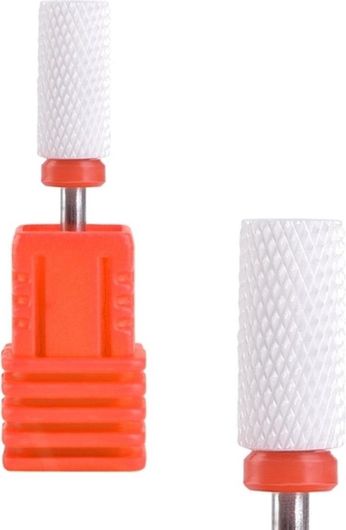 Κεραμικό Φρεζάκι Κοντό Κύλινδρος με Επίπεδο Άκρο Κόκκινο