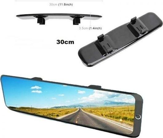 Εσωτερικός Καθρέπτης Αυτοκινήτου Flat Room 30cm με Κλιπ