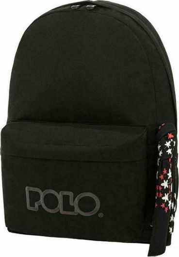 Σχολική Τσάντα Πλάτης Γυμνασίου / Λυκείου Polo Original 2022 Μαύρο