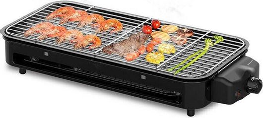 Ηλεκτρική Ψησταριά Sokany SK-6112 Επιτραπέζια Σχάρας 1500W με Ρυθμιζόμενο Θερμοστάστη