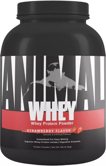 Universal Nutrition Animal Whey Πρωτεΐνη Ορού Γάλακτος με Γεύση Φράουλα 2.3kg