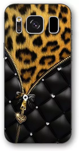 Θήκη Κινητού Back Cover για Samsung Galaxy S8 Plus - Πλαστικό - Elegant Zip Leopard Print 9689