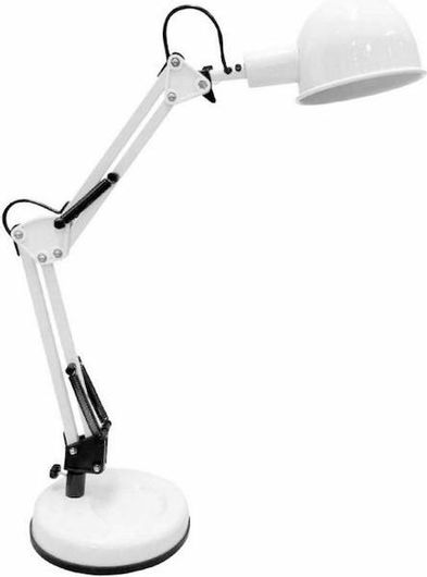 Aca Φωτιστικό Γραφείου με Σπαστό Βραχίονα σε Λευκό Χρώμα