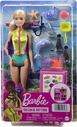 Κούκλα Barbie Mattel Βιολόγος της Θάλασσας για 3+ Ετών