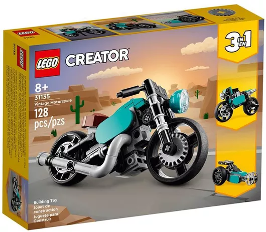 Lego Creator 3-in-1 Vintage Motorcycle για 8+ Ετών #31135