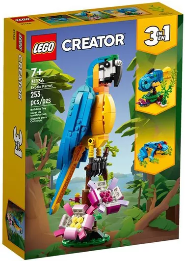 Lego Creator 3-in-1 Exotic Parrot για 7+ Ετών #31136