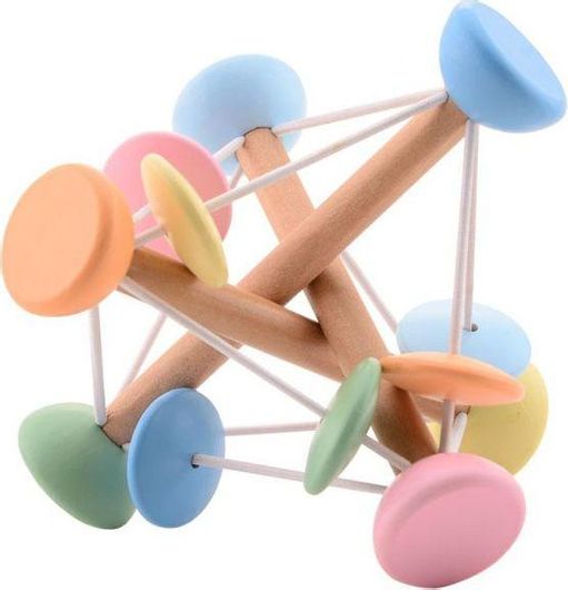 Βρεφικό Παιχνίδι Δραστηριοτήτων Joueco Ακανόνιστο Παιχνίδι Αδρής Κινητικότητας από Ξύλο για 12+ Μηνών