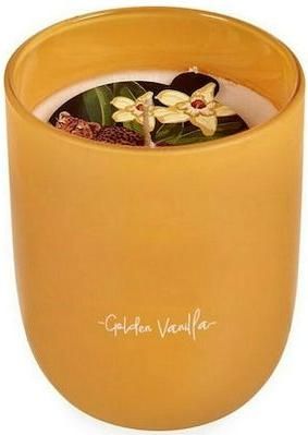 Αρωματικό Κερί BigBuy σε Βάζο Golden Vanilla Πορτοκαλί 120gr