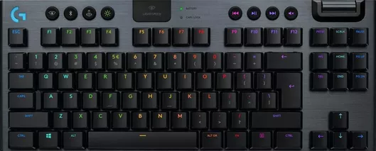 Logitech G915 TKL Ασύρματο Gaming Μηχανικό Πληκτρολόγιο Tenkeyless με GL Tactile διακόπτες & RGB φωτισμό Αγγλικό US