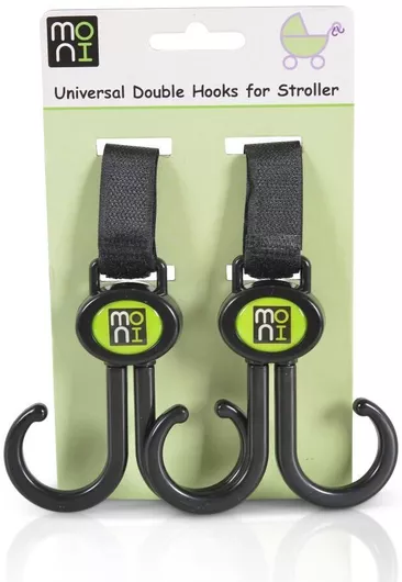 Γάντζοι-Ιμάντες Cangaroo για Καροτσάκι Σετ 2τμχ Μαύρο