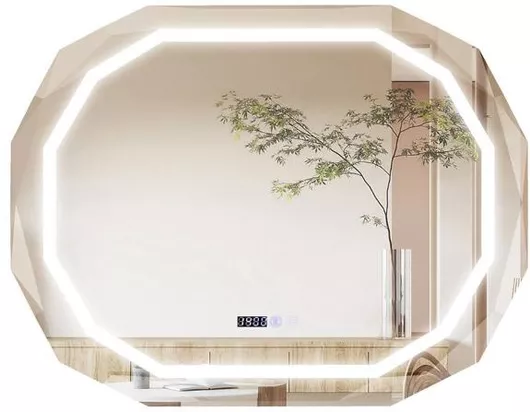 Καθρέπτης Μπάνιου Costway BA8044DE με LED Φωτισμό 91.5x71x5cm