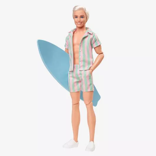 Κούκλα Ken Mattel Συλλεκτική Ken The Movie Wearing Pastel Striped Beach Matching Set για 3+ Ετών