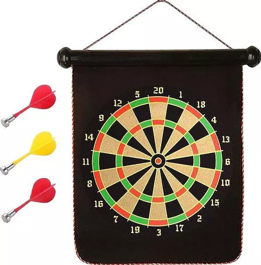 Στόχος Διπλής Όψης Μαγνητικός με 4 Βελάκια