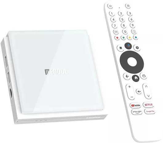 Mecool TV Box KM2 Plus Deluxe MCL-KM2PLUSD 4K UHD με WiFi USB 2.0 4GB RAM & 32GB Αποθηκευτικό Χώρο με Λειτουργικό Android & Google Assistant