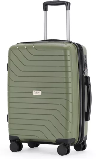 Βαλίτσα Ταξιδίου Lavor Καμπίνας Σκληρή Ύψους 55cm με 4 Ρόδες Χακί