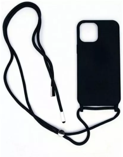 Back Cover με Λουράκι Μαύρο iPhone 15 Pro