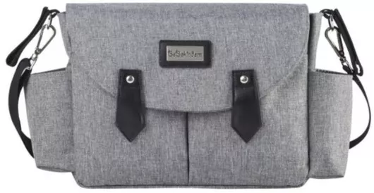 Τσαντάκι Καροτσιού Just Baby με Καπάκι & Λουρί Γκρι