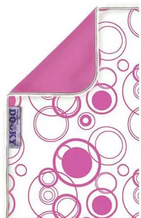 Κουβέρτα Καροτσιού Dooky Κύκλοι Διπλής Όψης 70x85cm Ροζ