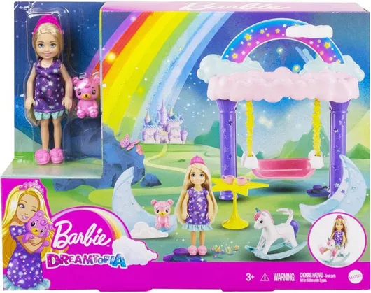 Barbie Σετ Dreamtopia Chelsea Princess & Fairytale Sleepover