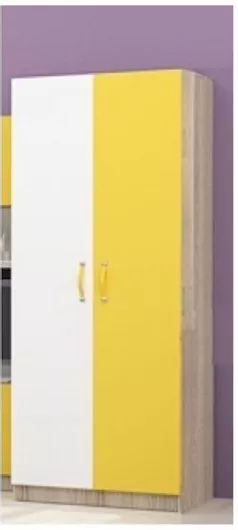 Παιδική Ντουλάπα Diommi 31-010 Δίφυλλη 80x52x181cm Λευκό