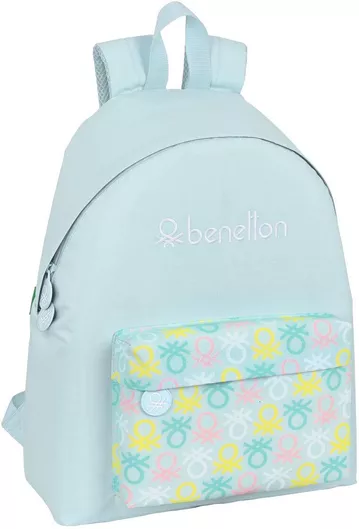 Σχολική Τσάντα Δημοτικού Πλάτης Benetton S4306817 Τιρκουάζ