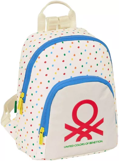 Σχολική Τσάντα Δημοτικού Πλάτης Benetton S4308028 Λευκό