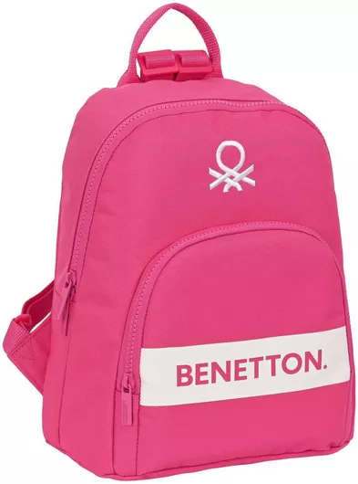 Σχολική Τσάντα Δημοτικού Πλάτης Benetton S4308260 Φούξια